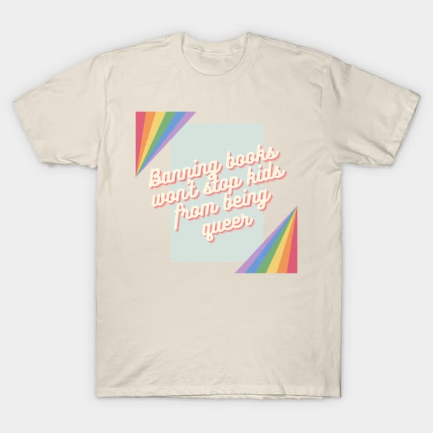 Rainbow pride 70's design T-Shirt by MysteriesBooks